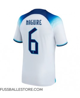 Günstige England Harry Maguire #6 Heimtrikot WM 2022 Kurzarm